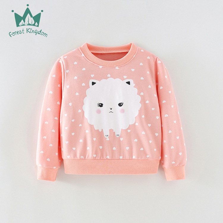 ÁO NỈ DA CÁ DÀI TAY BÉ GÁI HÀNG ĐẸP HÌNH NGỘ NGHĨNH ĐỦ SIZE 2-7T