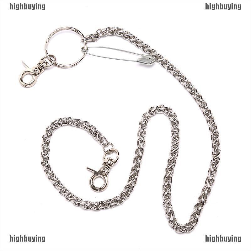 HBVN belle Punk Hip Hop Metal Hipster Jean Belt Keychain Rock Pin Waist Chain Jewelry modish