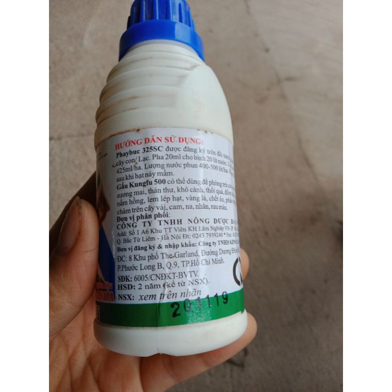 chế phẩm Phaybuc325sc TẨY CHÀM MÃ MỰC, SÁNG TRÁI, BÓNG QUẢ,TƯƠI NÂU