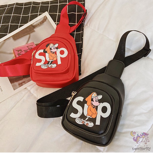 Túi Đeo Chéo Hình Chuột Mickey Xinh Xắn Cho Bé Gái
