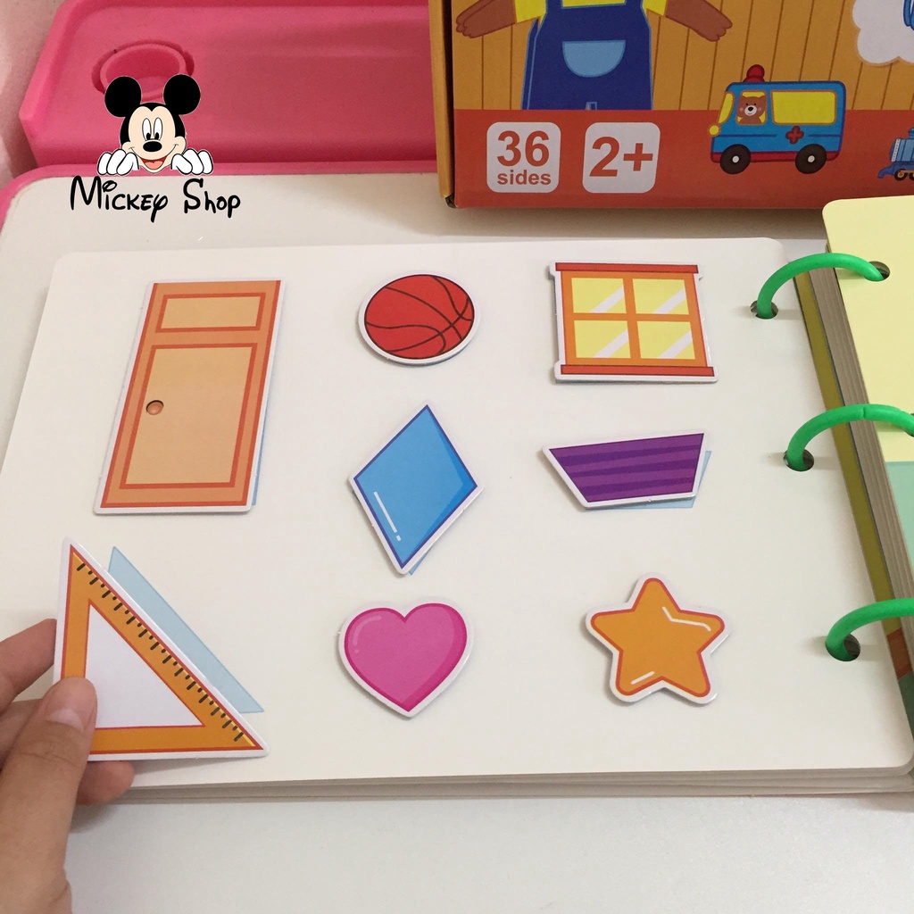 Bộ bóc dán montessori 17 chủ đề giáo dục sớm thông minh cho bé