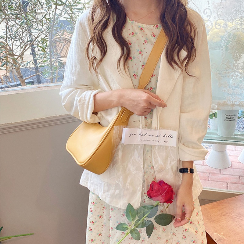 Túi Đeo Vai / Đeo Dưới Cánh Tay Có Khóa Kéo Dễ Phối Đồ Cho Bạn Bè