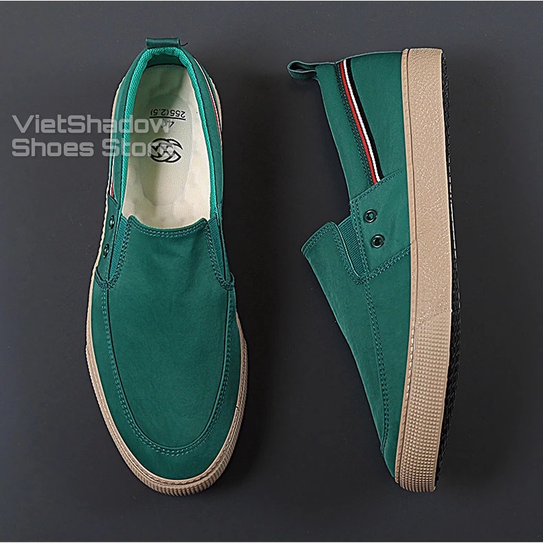Slip on - Giày lười vải nam cao cấp thương hiệu Shanbu - Vải polyester (vải gió) 5 màu tuyệt đẹp - Mã SP 20835