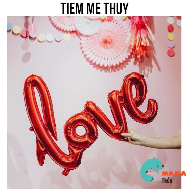 Bóng chữ love liền trang trí tiệc