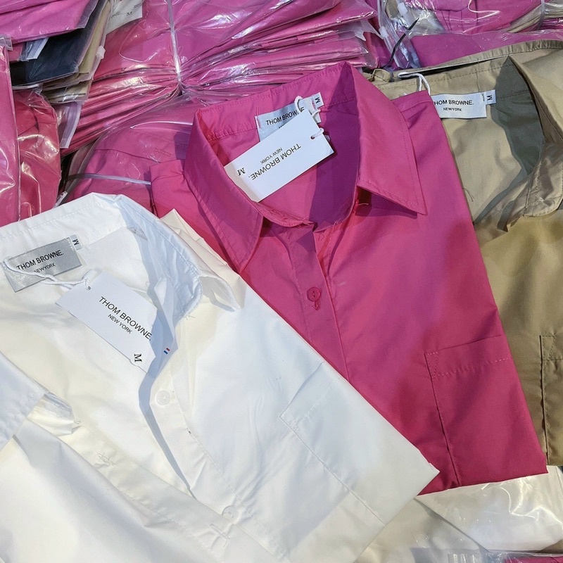 Áo sơ ki thom dáng dài