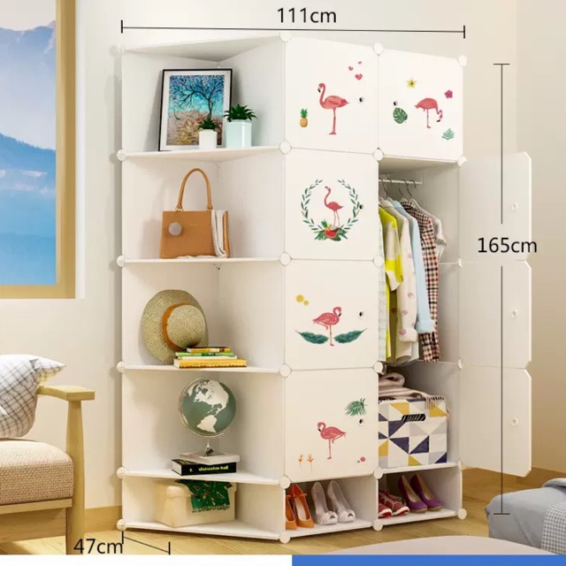 FREESHIP 99K TOÀN QUỐC_ẢNH TẠI SHOP- TỦ NHỰA GHÉP 8+2 GIÀY KÈM 5 GÓC SÂU 47cm. Tặng kèm 1 treo đồ.
