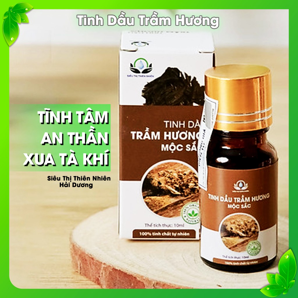 Tinh Dầu Trầm Hương Tự Nhiên - Tĩnh tâm, An thần, Xua tà khí - Siêu Thị Thiên Nhiên Hải Dương