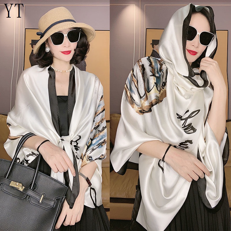 Khăn Quàng Cổ Chống Nắng Bằng Lụa Mỏng Cao Cấp Thích Hợp Làm Quà Tặng Cho Mẹ Và Bé