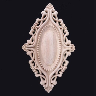 Bộ 4 miếng gỗ chạm khắc hình oval
