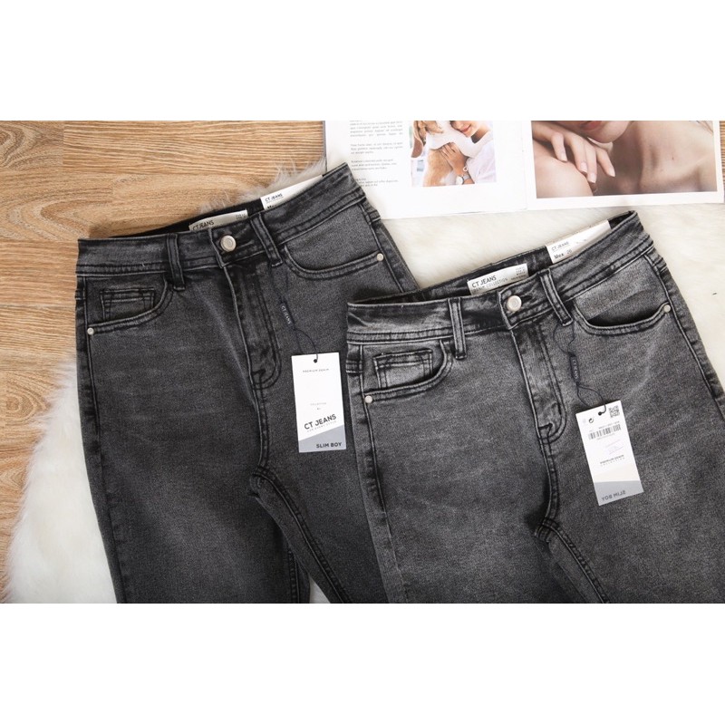 BÁN SỈ QUẦN JEAN BOY XÁM TUA RUA M376 CHO NỮ