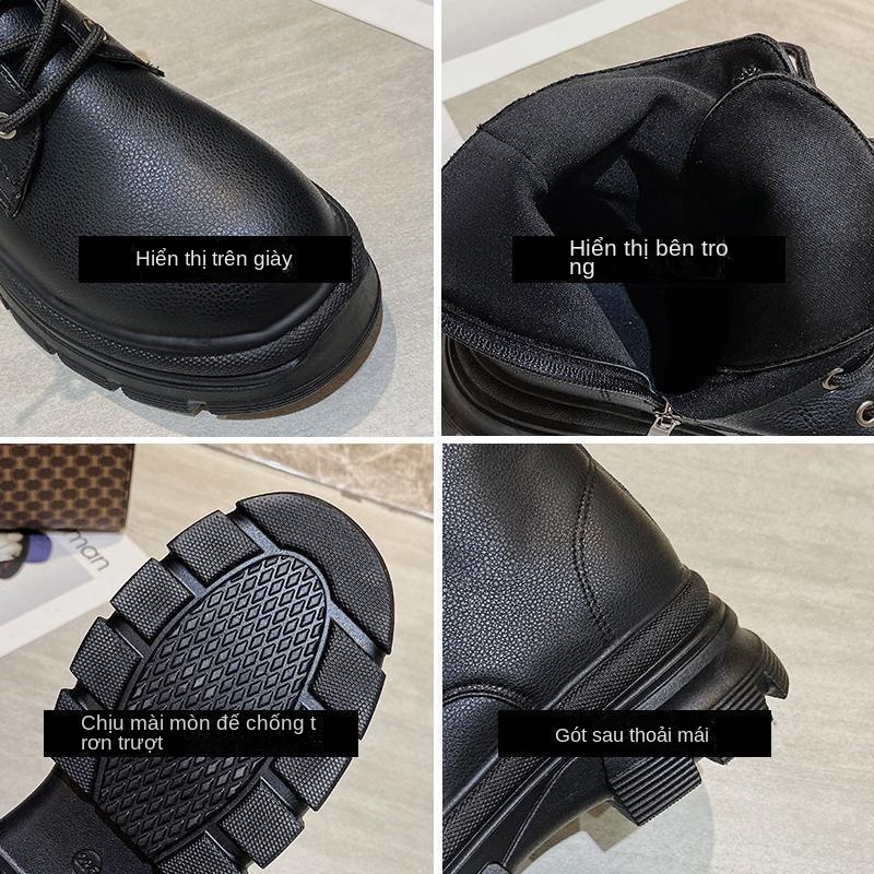 Giày Bốt Martin Đế Dày Phong Cách Anh Quốc Thời Trang Thu Đông Mới Cho Nữ