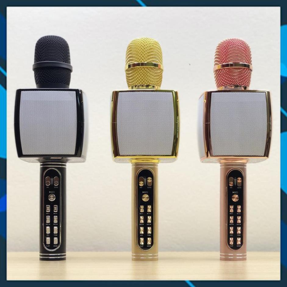 Mic Bluetooth Karaoke YS-91 có chỉnh giọng hỗ trợ ghi âm pass chuẩn không dây - BH6 tháng