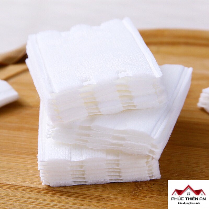 [Mẫu mới 2022] Bông tẩy trang 3 lớp 222 miếng Natural Cotton Pad - Siêu dày, siêu mềm mịn