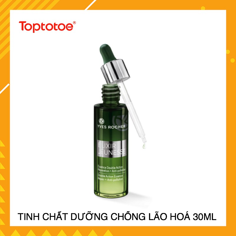 Tinh Chất Chống Lão Hóa Yves Rocher Elixir Jeunesse Double Action Essence Reparation + Anti-Pollution 30ml