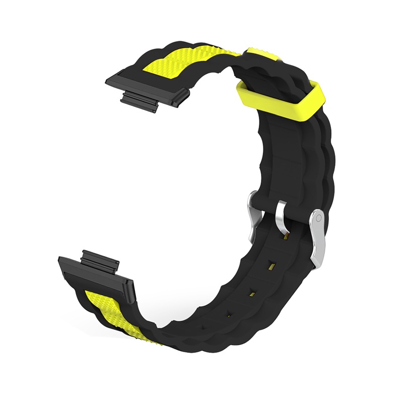 Dây Đeo Silicon Hai Màu Chống Thấm Nước Cho Đồng Hồ Thông Minh Huawei Iwatch FIT 2