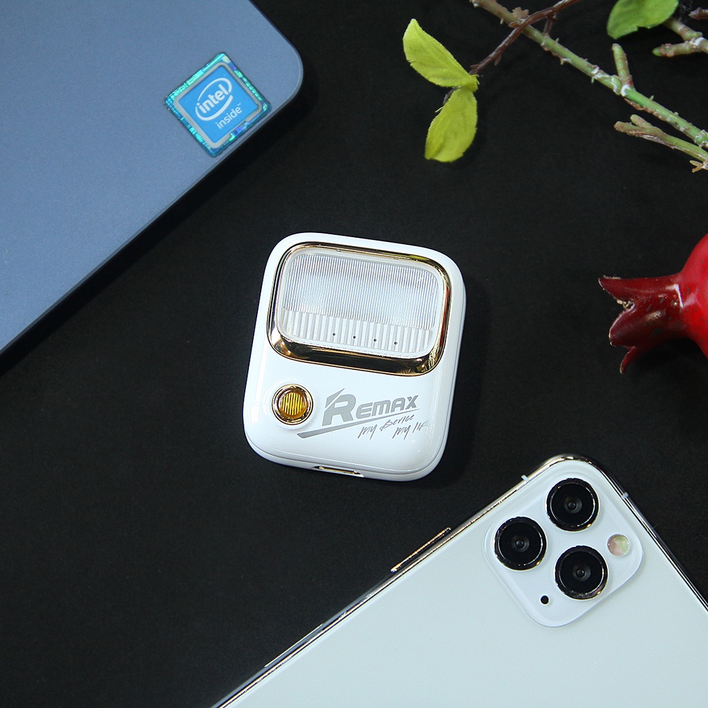 Tai Nghe Nhét Tai Bluetooth Thiết Kế Hộp Nhẫn Độc Đáo - Âm Thanh Sống Động Remax Việt Nam TWS-38 - Bảo Hành 12 Tháng