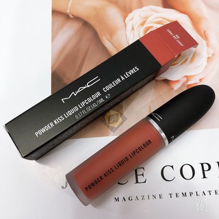 Som Kem Lì MAC 🚛 FREE SHIP🚛 Son Kem Lì MAC Powder Kiss Liquid Lipcolour 998 màu Cam Cháy 5ml