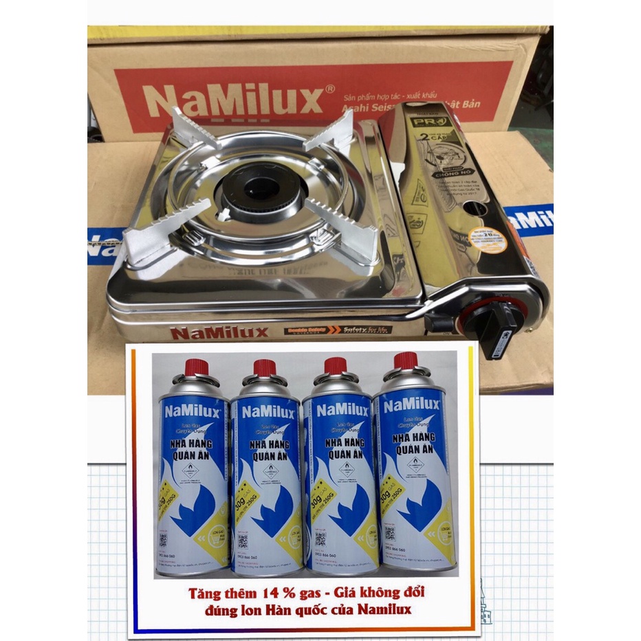 Bếp Ga Mini Chống Nổ Namilux NA 2021 PF, 2021 AS, 1911AS, 1911PF- VN - HÀNG CHÍNH HÃNG 100%