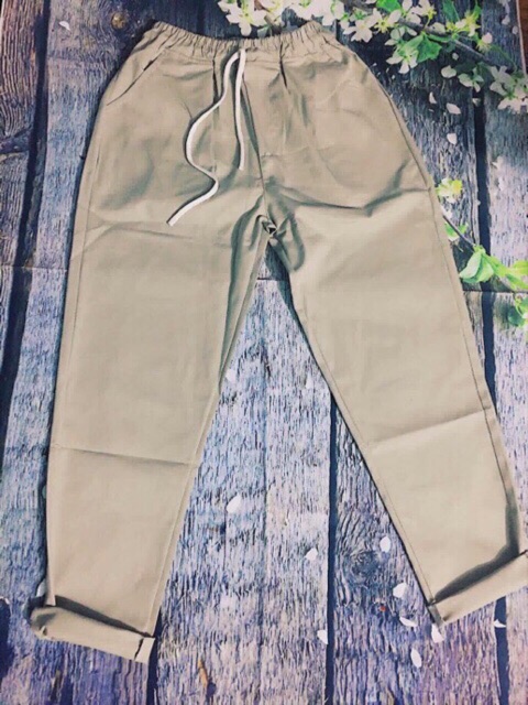 Quần baggy kaki nâu nhạt và đen cực hot [ ẢNH THẬT CUỐI ]