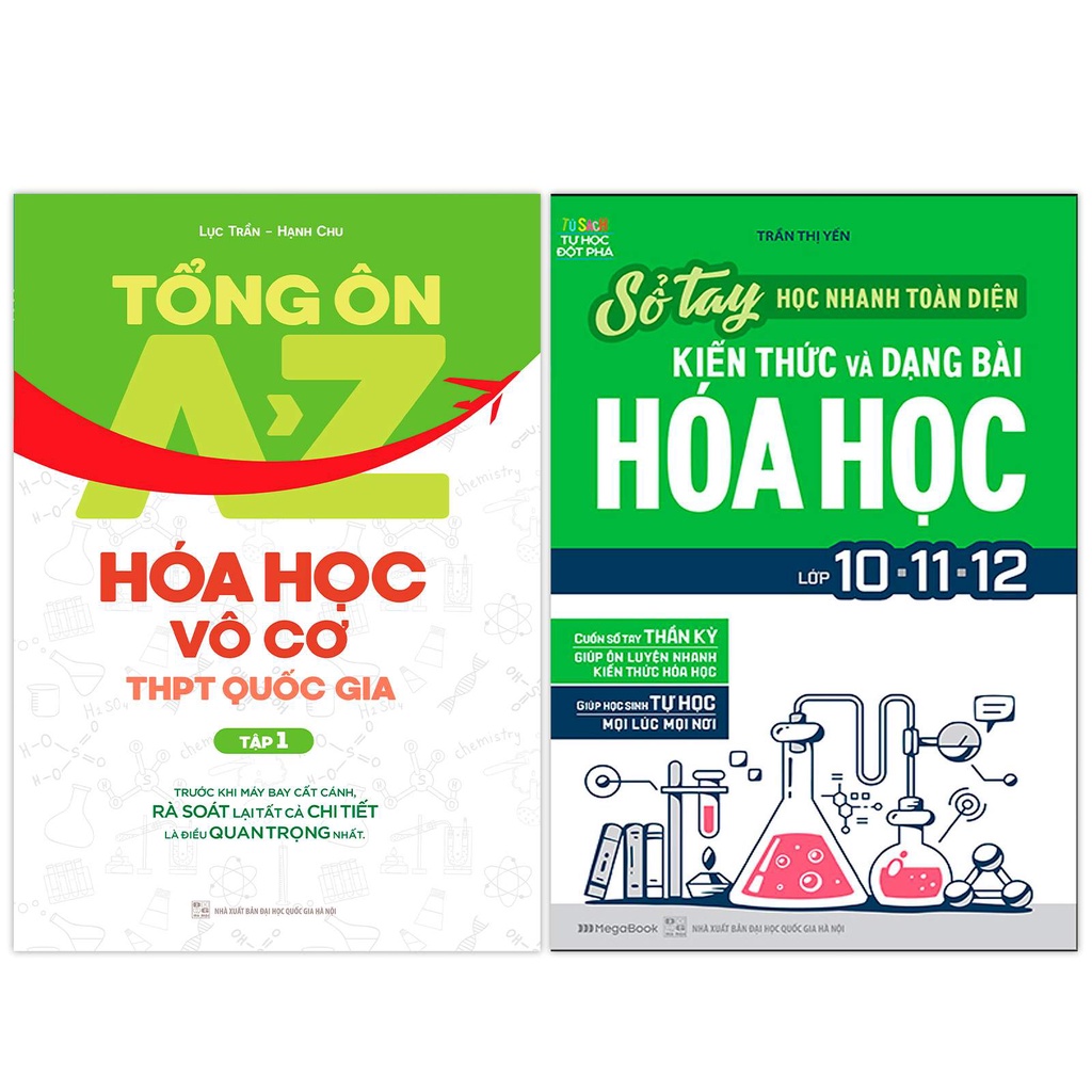 Sách Combo Tổng ôn Hóa học Vô Cơ THPT Quốc gia