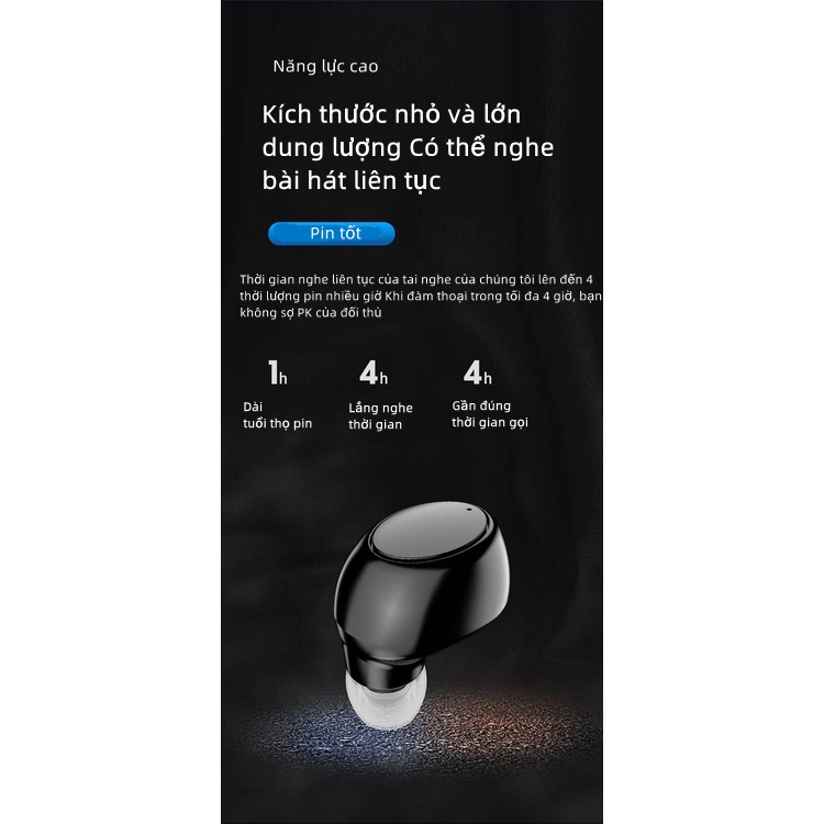 Tai nghe không dây X6 mini kết nối Bluetooth 5.0 có mic
