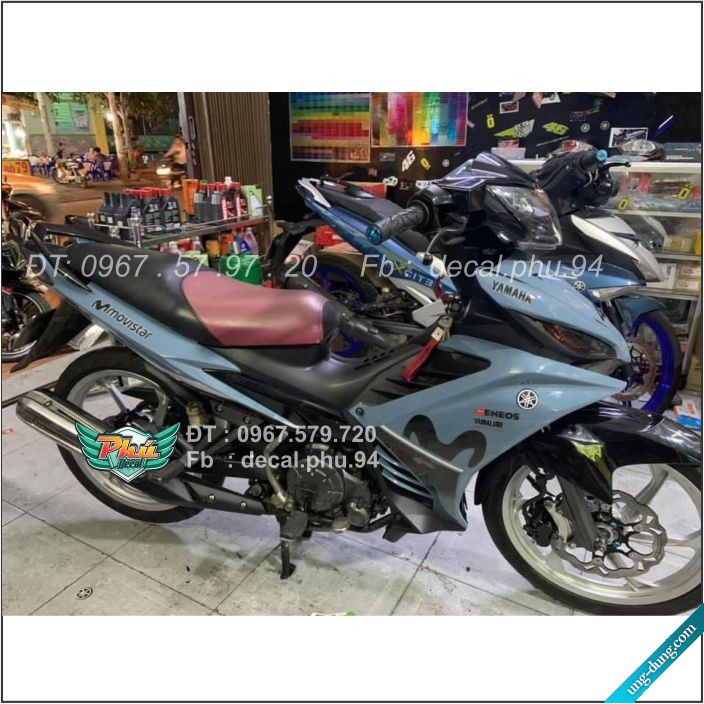Tem Rời Exciter 135 Movistar Xám xi măng (B)