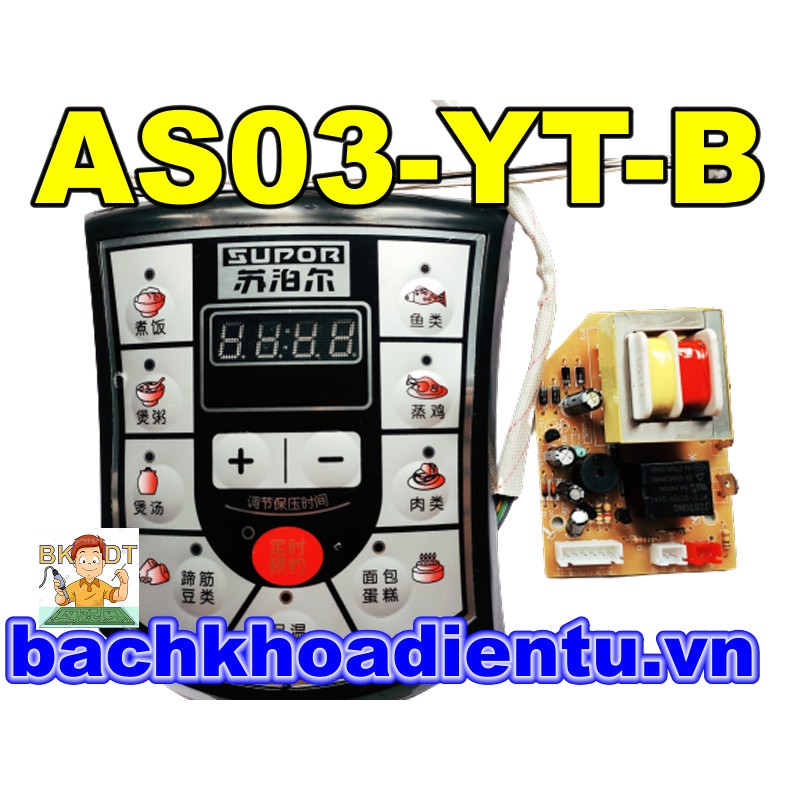 [Mã ELFLASH5 giảm 20K đơn 50K] Bo mạch nồi áp suất đa năng SUPOR AS03-YT-B | BigBuy360 - bigbuy360.vn