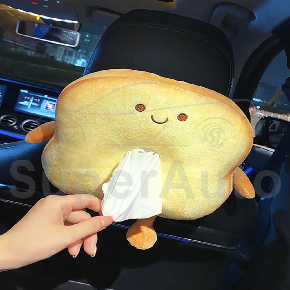 SuperAuto Hộp Đựng Khăn Giấy Rút Họa Tiết Hoạt Hình Dễ Thương Cho Xe Hơi Phụ KiệN Ô Tô