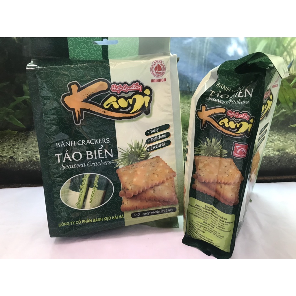 Bánh Quy Kami Tảo Biển Seaweed Crackers ( Hộp 230g)