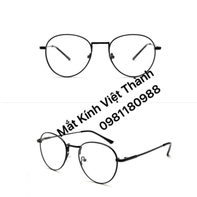 gọng kính kim loại teen mảnh cao cấp lắp được cận viễn loạn