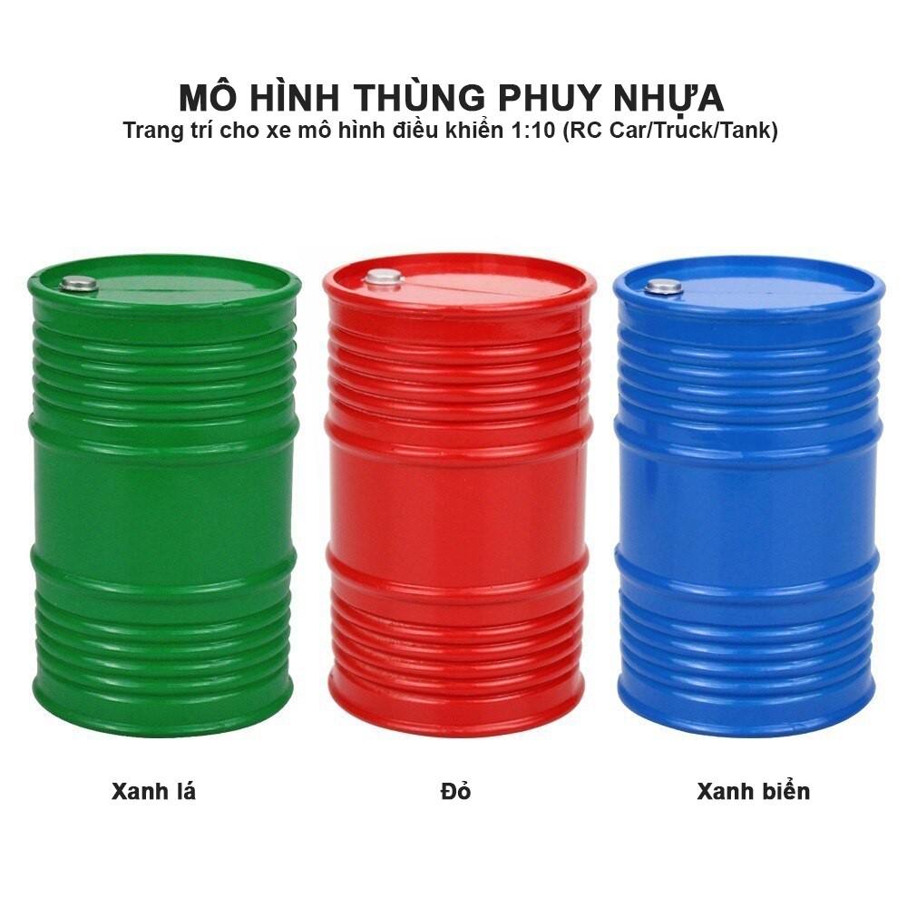 Thùng phuy đựng dầu - phụ kiện trang trí cho xe RC