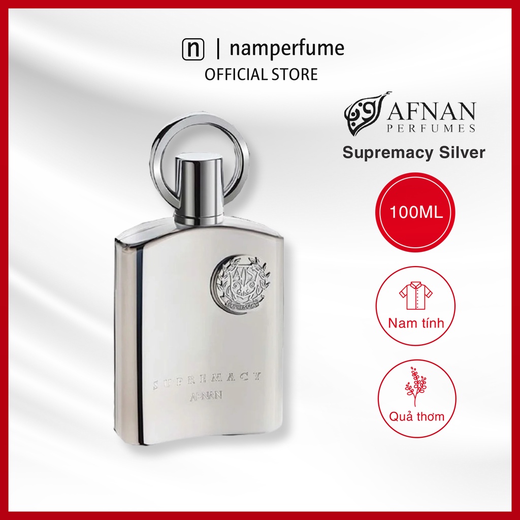 Nước hoa nam Afnan Supremacy Silver