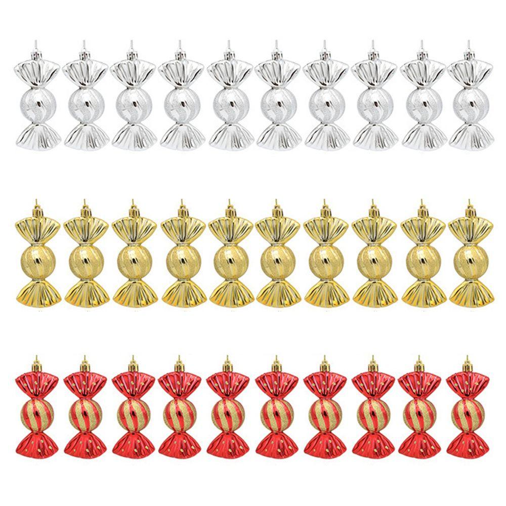 Set 5 Phụ Kiện Treo Trang Trí Cây Thông Giáng Sinh Nhiều Màu Sắc Sáng Tạo