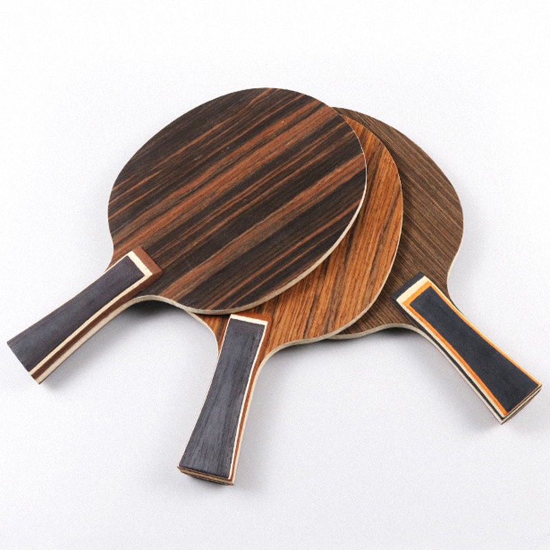 Lưỡi Đánh Bóng Bàn Bằng Gỗ Mun Siêu Cứng 3 + 2 Lưỡi Dao Ping Pong