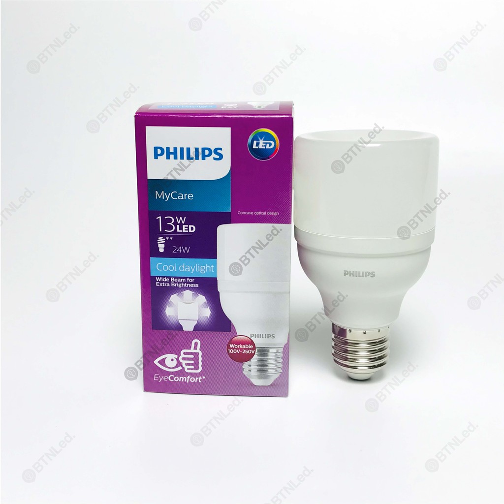 Bóng đèn PHILIPS LEDBright E27 230V - [HÀNG CHÍNH HÃNG] - Cho ánh sáng rực rỡ có chất lượng ánh sáng cao