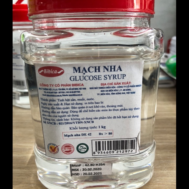 Mạch nha Bibica 1 Kg (Gluco Syrup)