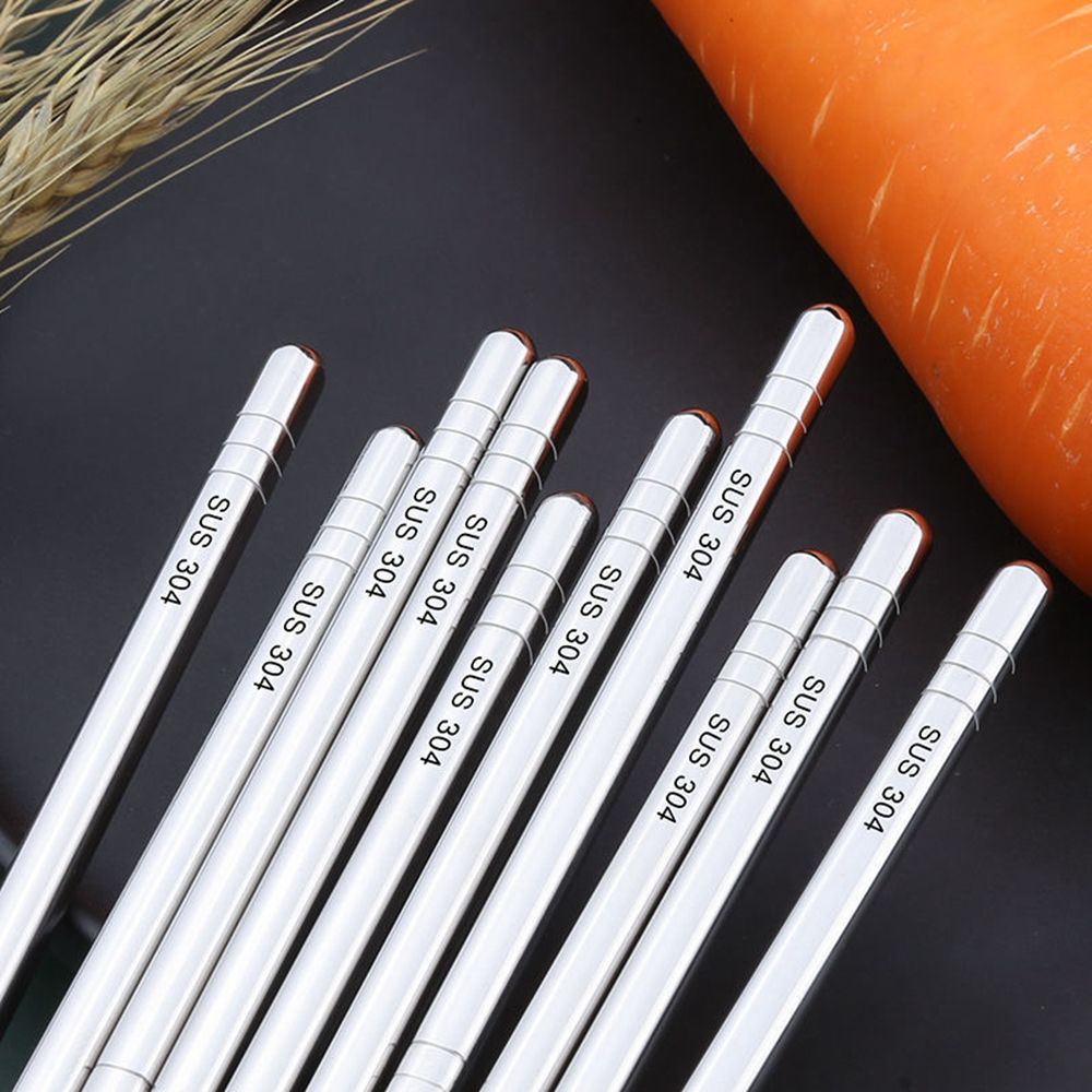 Đũa inox 304 chống trượt an toàn cho sức khỏe