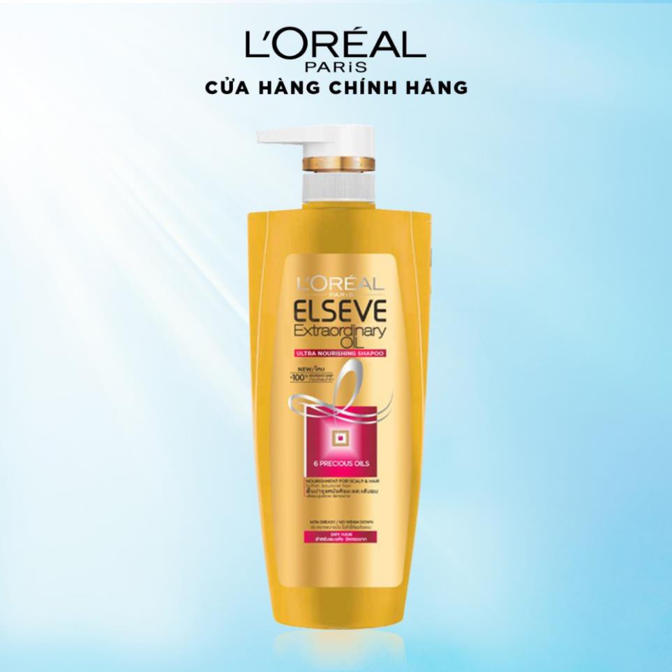 Dầu gội chiết xuất tinh dầu hoa tự nhiên L'Oreal Paris Elseve Extraordinary Oil Ultra Nourishing 330ml/650ml