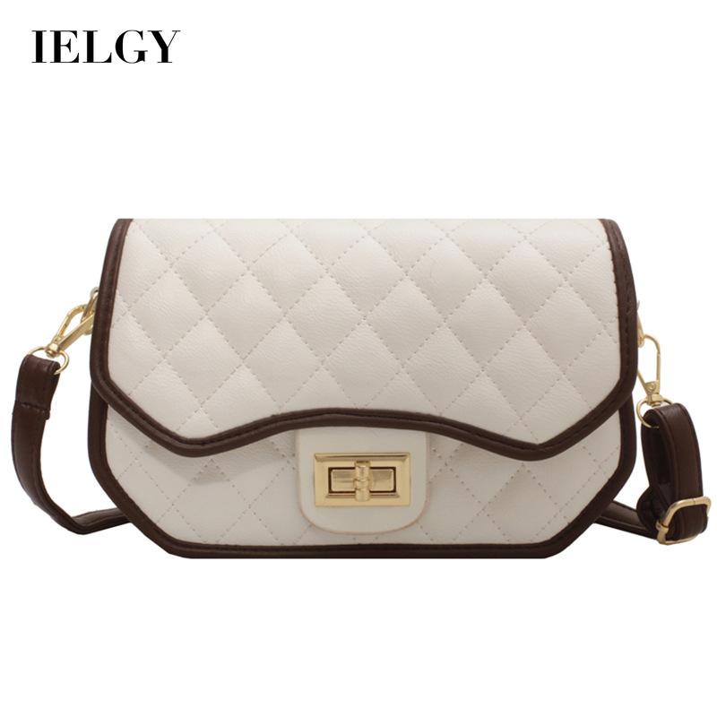 Túi đeo vai IELGY dáng vuông size nhỏ thêu họa tiết độc đáo thời trang cho nữ