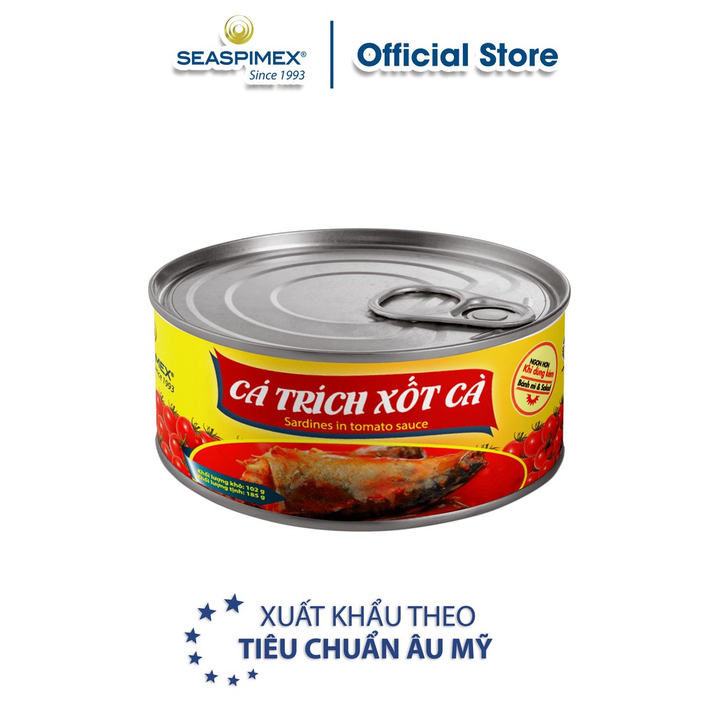 [Mã BMBAU50 giảm 7% đơn 99K] Cá trích xôt cà SEASPIMEX 185gr