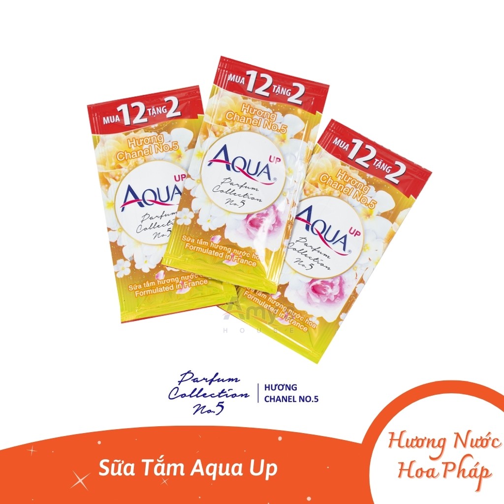 Sữa Tắm Dưỡng Ẩm Hương Nước Hoa Pháp AQUA UP gói 6ml | BigBuy360 - bigbuy360.vn