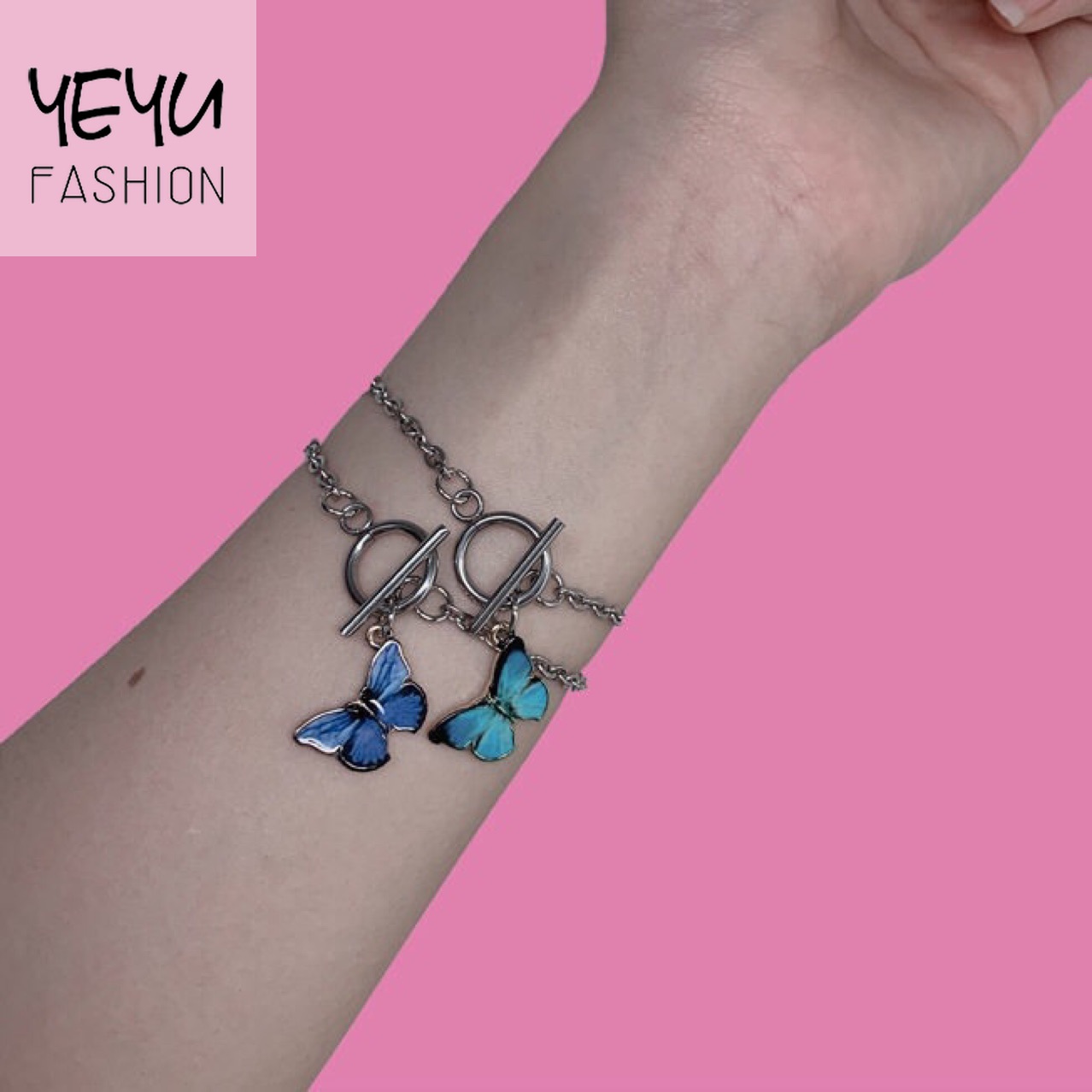 Vòng tay phối mặt bướm thời trang cá tính dành cho cặp đôi | BigBuy360 - bigbuy360.vn