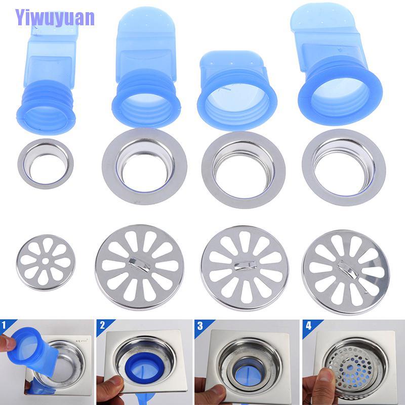 Nắp đậy cống thoát nước nhà tắm bằng silicon và thép không gỉ