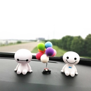 Baymax robot vật trang trí xe hơi - Người bạn đồng hành cực vui nhộn dễ thương - Car toy mô hình đầu lắc Baymax