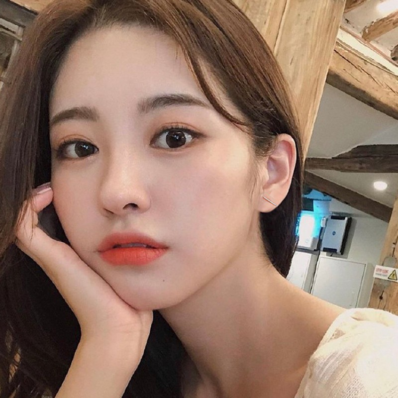 Bông Tai Bạc S925 Chữ T Trẻ Trung Cá Tính | Khuyên Tai Nữ Trang Sức Bạc Thời Trang