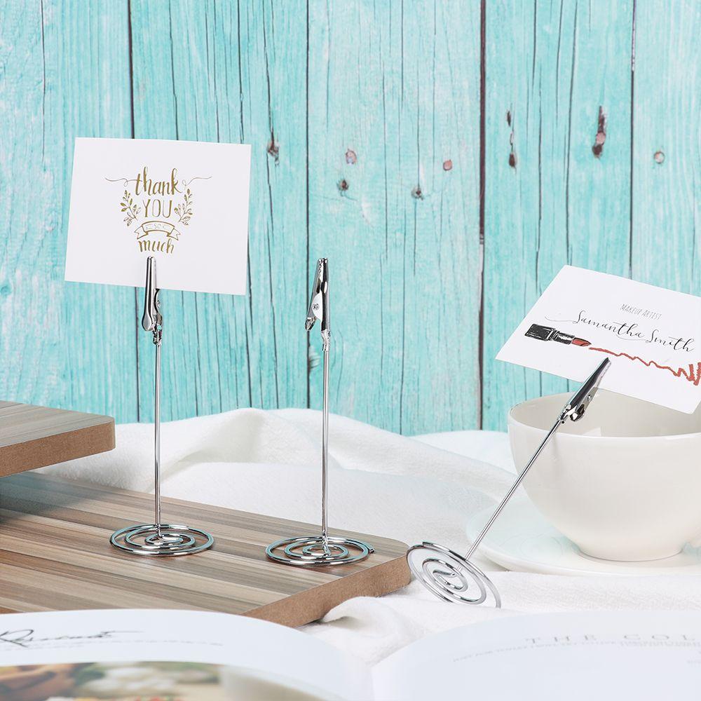 FAY 1 Kẹp Giữ Ảnh Để Bàn Màu Vàng Hồng Bằng Kim Loại