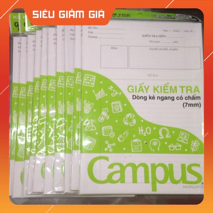 Giấy kiểm tra campus có chấm kẻ ngang - khách sỉ ib