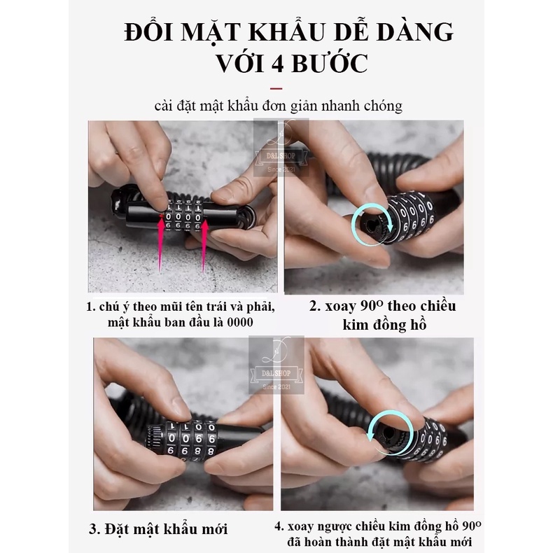 Ổ KHÓA SỐ-DÂY CÁP