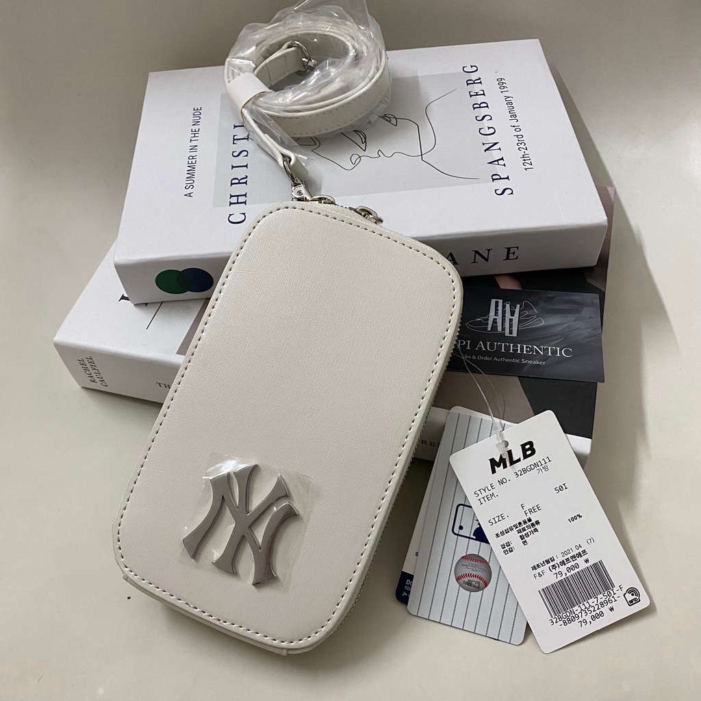 TÚI MLB MINI NECK POUCH NEW YORK YANKEES WHITE