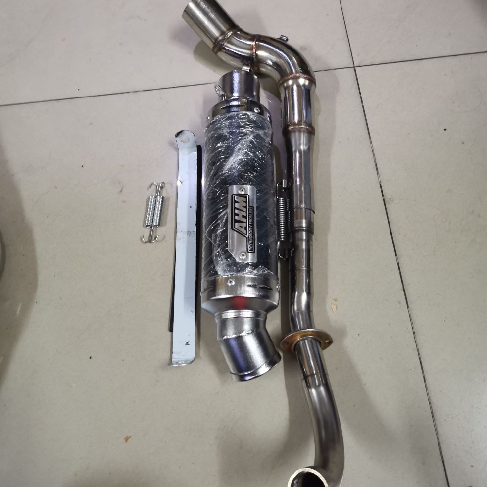 Pô ahm, pô xe dream, xe Wave có thiết kế cổ cong 2 khúc dành cho xe dream, xe Wave, xe cúp, xe sirius